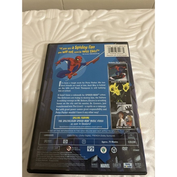 The Spectacular Spider-Man: Volume 1: Attack of the Lizard (DVD, 2009) - Picture 4 of 12